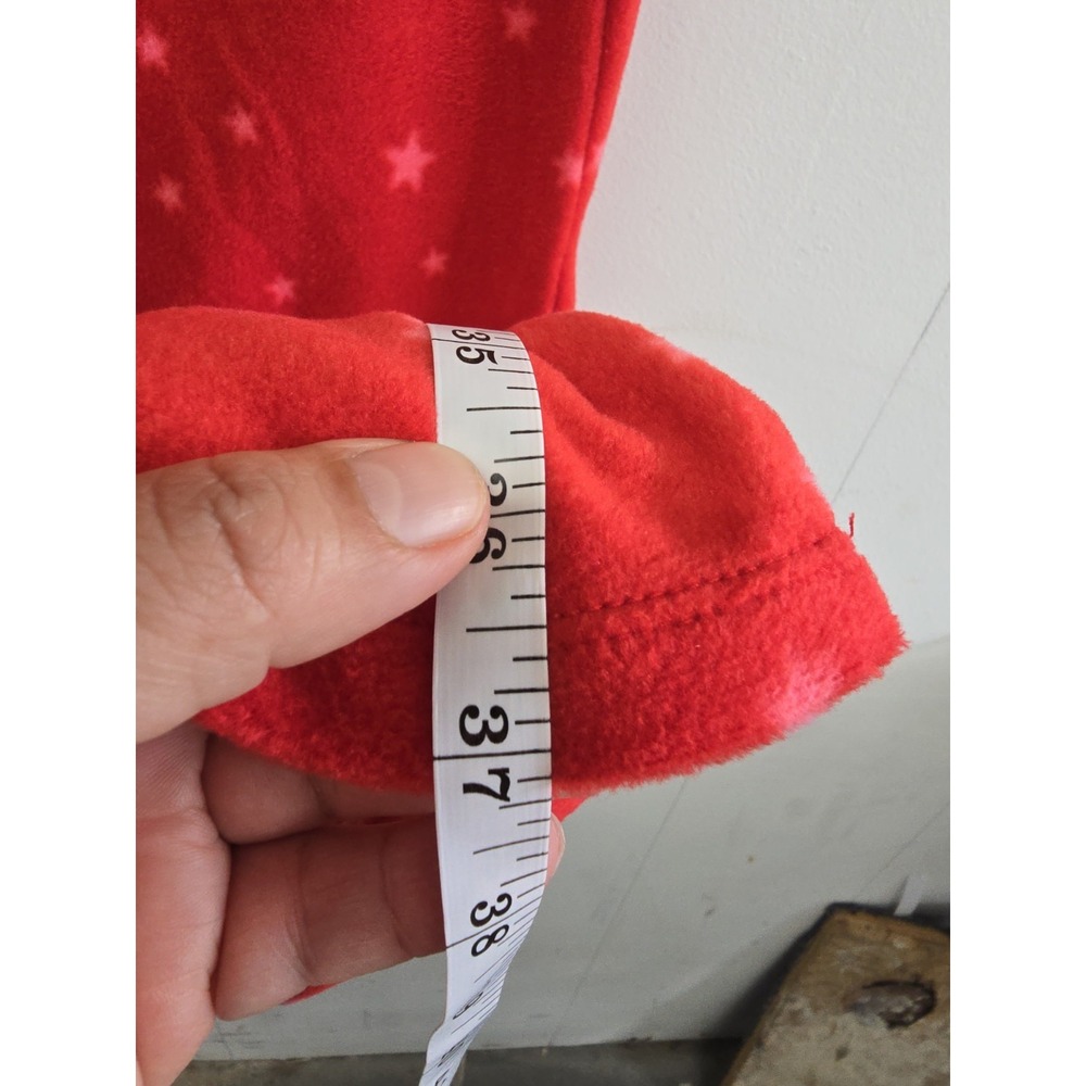 Cuddl Duds Petite Fleecewear Star Fleece Button Front Pajama Set PL Pockets - Picture 10 of 14
